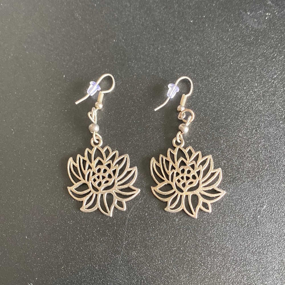 Lotus Flower Earrings